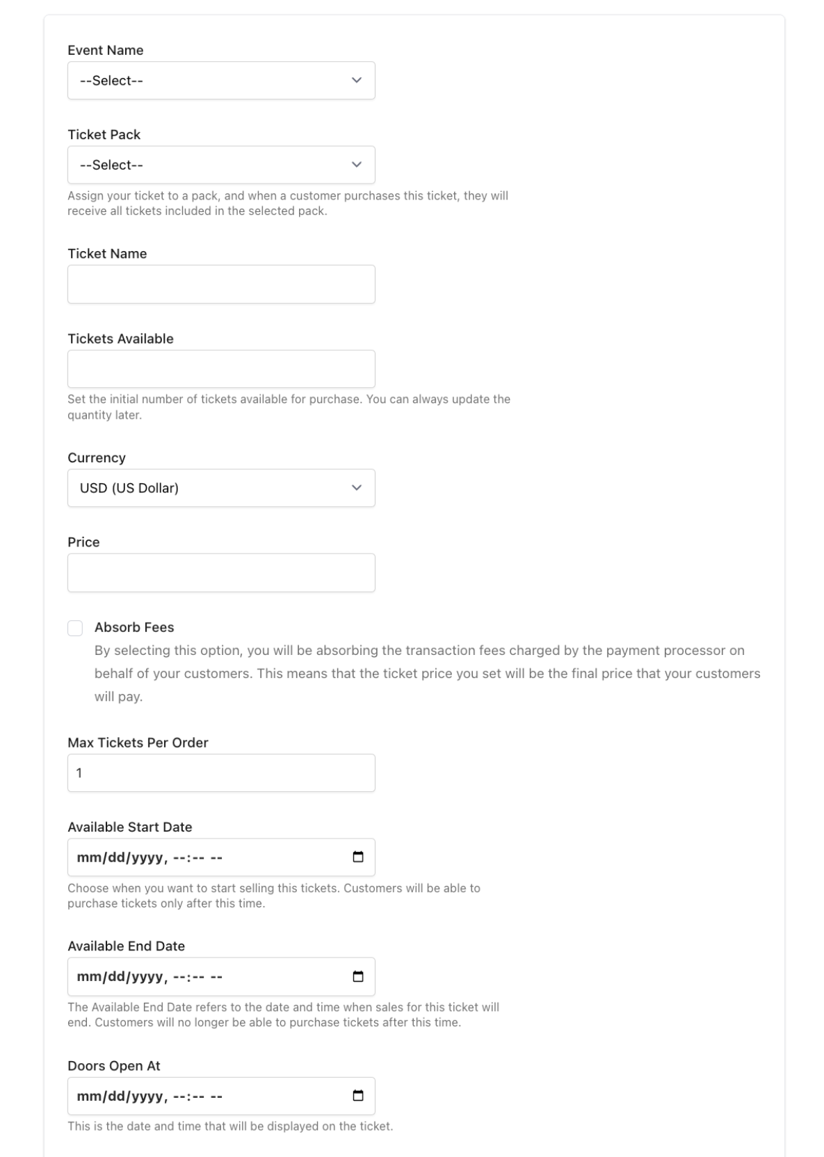 Example of a QR ticket